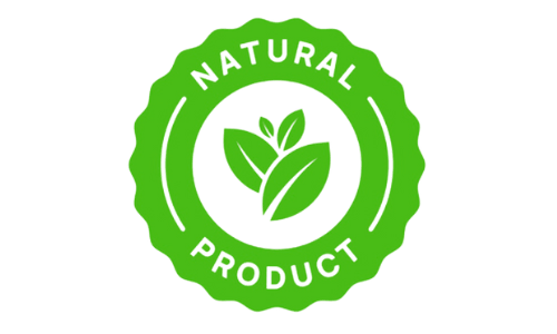 Synaptigen natural brain supplement 100% natural product green certification seal with leaf graphic icons.